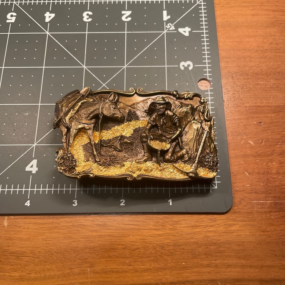 Gold Miner belt buckle